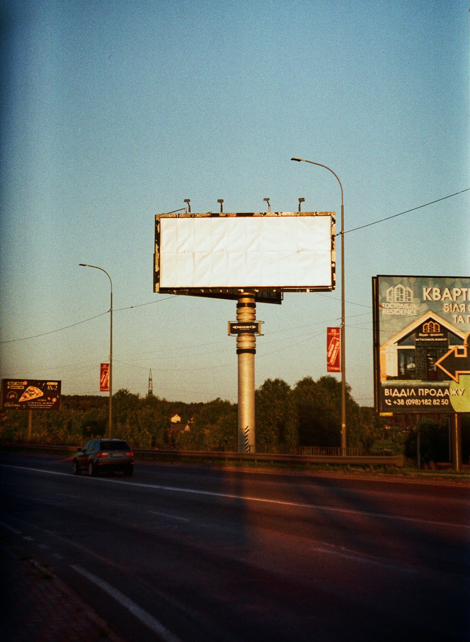 Outdoor bulletin placement